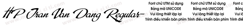 HP Tran Van Dang Regular字体转换